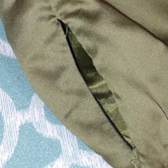 POOF COUTURE OLIVE GREEN SLEEVELESS DOUBLE STRAP OFF THE SHOULDER ELASTIC SIZE S - Picture 5 of 12